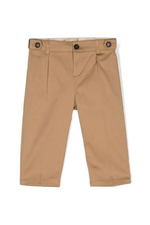 Pantaloni in cotone elasticizzato marrone GUCCI KIDS | 778590XWA0I9813